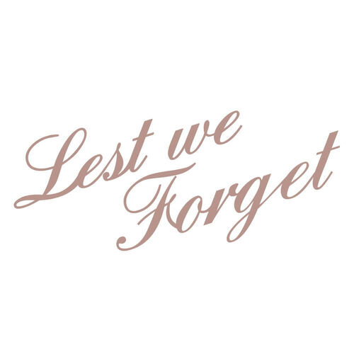 Couture Creations Mini Stamp - Lest We Forget - Lest We Forget (1pc) 50 x 50mm