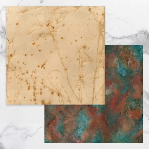 Couture Creations 12x12 Double Sided Patterned Paper - Steampunk Dreams Sheet 3