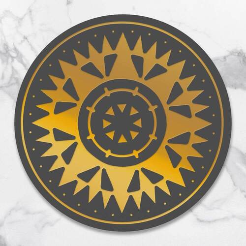 Cut & Create Die Hot Foil Plate - Compass (1pc) - 39.4 x 39.4mm