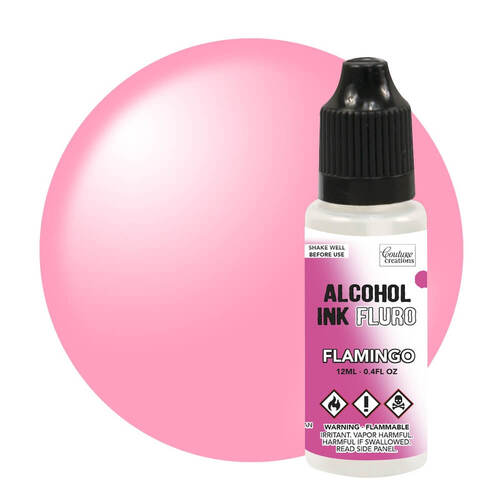 Couture Creations Alcohol Ink Fluro - Flamingo (12ml)