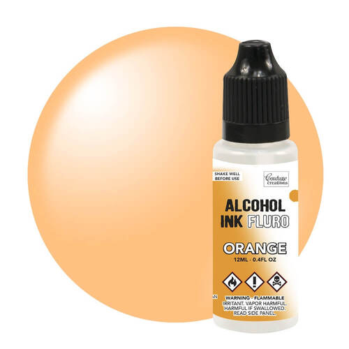 Couture Creations Alcohol Ink Fluro - Orange (12ml)