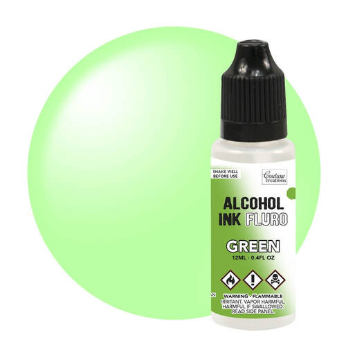 Couture Creations Alcohol Ink Fluro - Green (12ml)