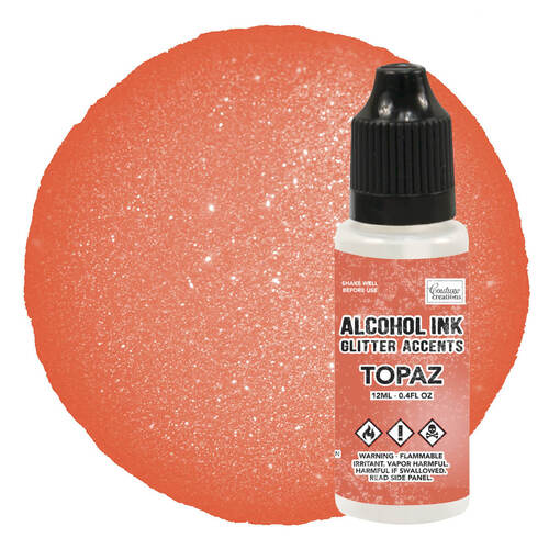 Couture Creations Alcohol Ink Glitter Accents 12ml - Topaz