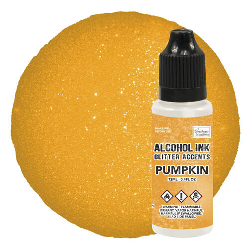 Couture Creations Alcohol Ink Glitter Accents 12ml - Pumpkin