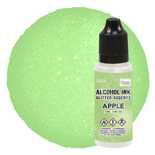 Couture Creations Alcohol Ink Glitter Accents 12ml - Apple
