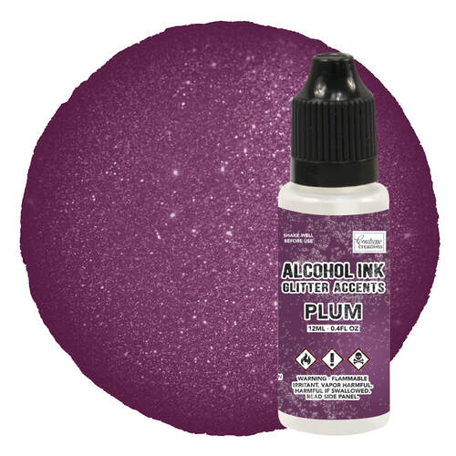 Couture Creations Alcohol Ink Glitter Accents 12ml - Plum