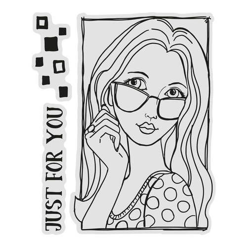 Couture Creations Stamp Set - You Go Girl - Just for You Portrait (3pc)