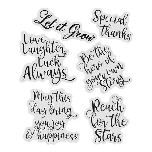 Couture Creations Stamp Set - You Go Girl - Sentiments (6pc)