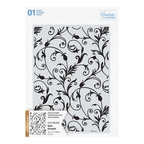 Couture Creations Stamp - New Growth Background 5x7 (1pc)