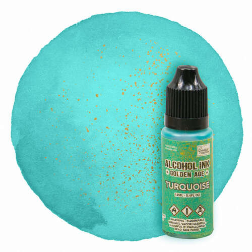 Couture Creations Alcohol Ink Golden Age - Turquoise (12ml | 0.4fl oz)