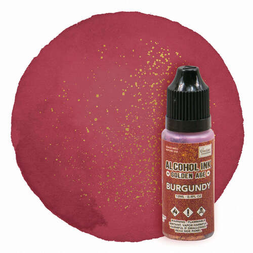 Couture Creations Alcohol Ink Golden Age - Burgundy (12ml | 0.4fl oz)