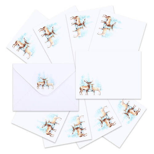 Couture Creations Christmas Envelope - Christmas Deer (4x6in, 10pc)