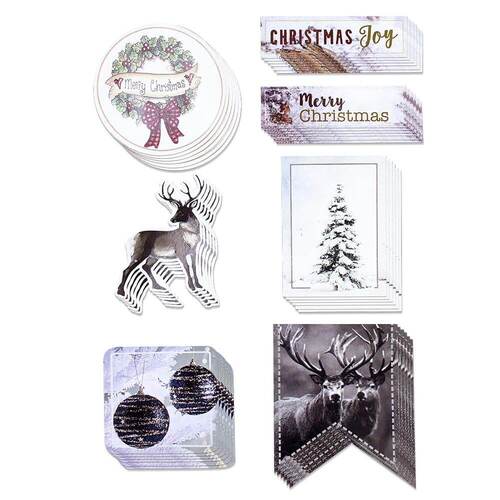 Couture Creations Die Cut Shapes - Christmas Joy (42pc)