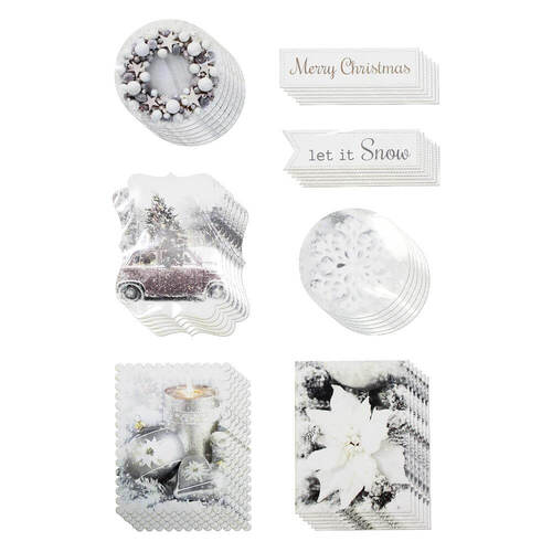Couture Creations Die Cut Shapes - Winter Snow (42pc)