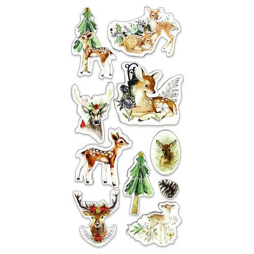 Couture Creations Christmas Embellishment - Winter Deer (10pc)