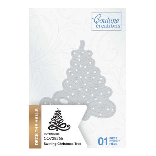 Couture Creations Mini Dies - Swirling Christmas Tree (1pc) - Deck the Halls