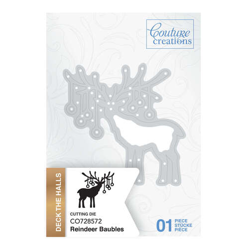 Couture Creations Mini Dies - Reindeer Baubles (1pc) - Deck the Halls (discontinued)