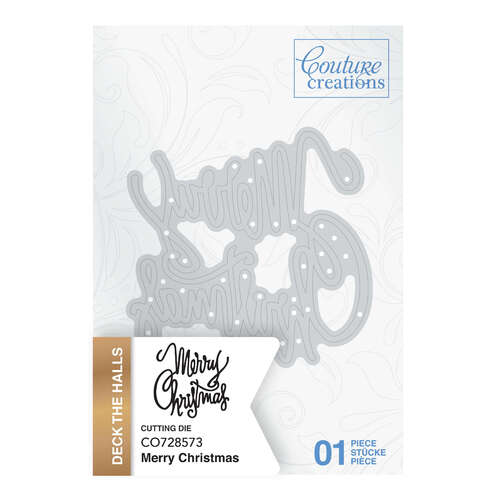 Couture Creations Mini Dies - Merry Christmas (1pc) - Deck the Halls (discontinued)