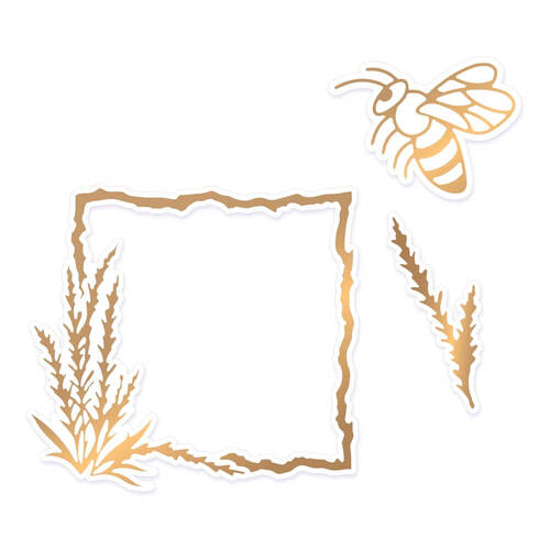Couture Creations Cut & Create Dies - Lavender Love - Buzzing Frame (3pc)