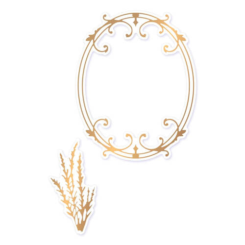 Couture Creations Cut & Create Dies - Lavender Love - Wrought Iron Frame (2pc)