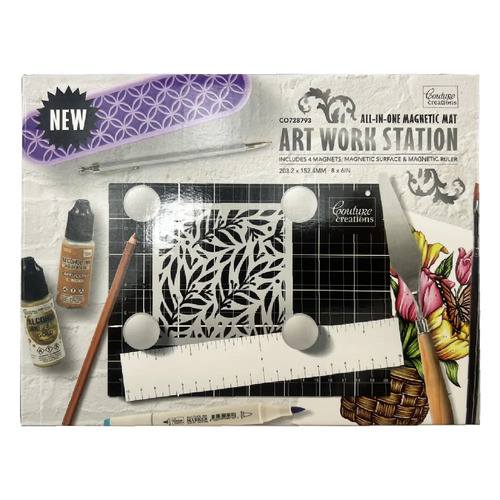 Couture Creations Mini All-in-One Magnetic Art Work Station 8x6 CO728793