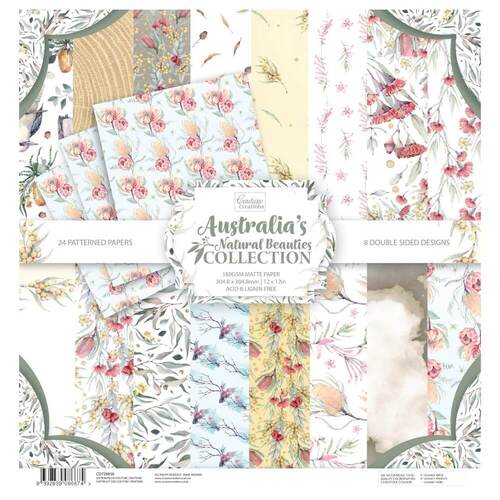 Couture Creations Paper Pad (12 x 12in) - Australia's Natural Beauties (3 x 8 designs)