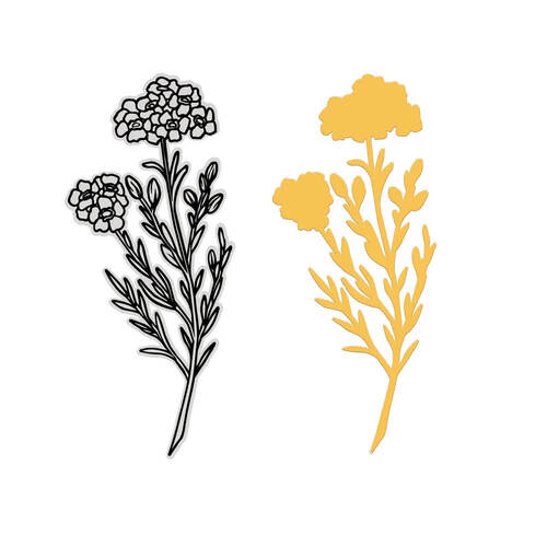 Couture Creations Stamp and Dies - Australia's Natural Beauties - Wax Flower