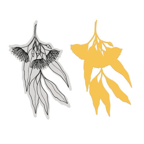 Couture Creations Stamp and Dies - Australia's Natural Beauties - Eucalyptus Bloom (2pc)
