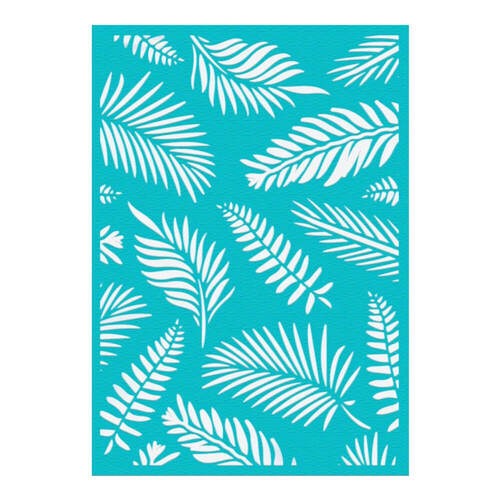 Couture Creations Embossing Folder - Earthy Delights  - Palm Leaves