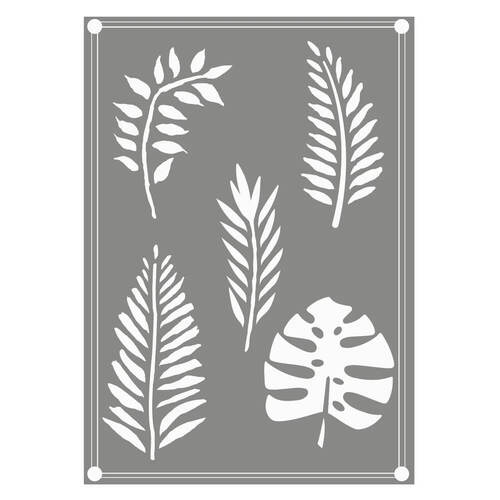 Couture Creations Stencil 1 - Earthy Delights - Mixed Leaves