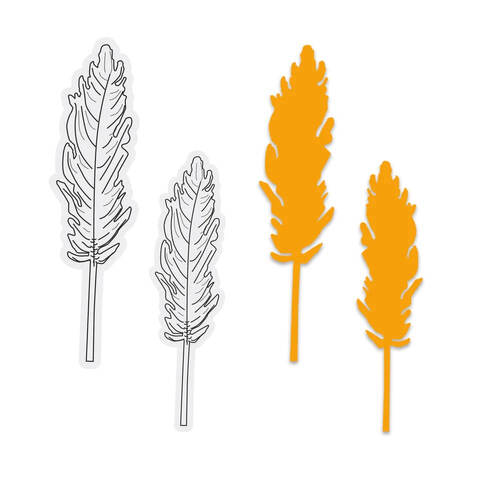 Couture Creations Stamp and Dies - Pampas Grass