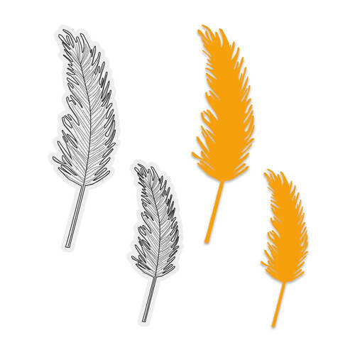 Couture Creations Stamp and Dies - Feather