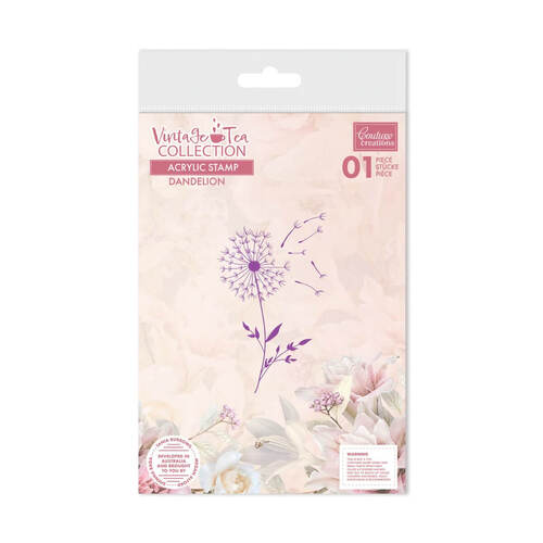 Couture Creations Stamp - Vintage Tea Collection - Dandelion