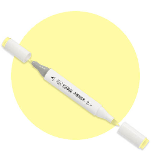 Couture Creations Twin Tip Alcohol Ink Marker - Bright Yellow