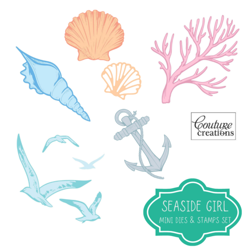 Couture Creations Seaside Girl by Tina Ollet - Stamp & Die sets