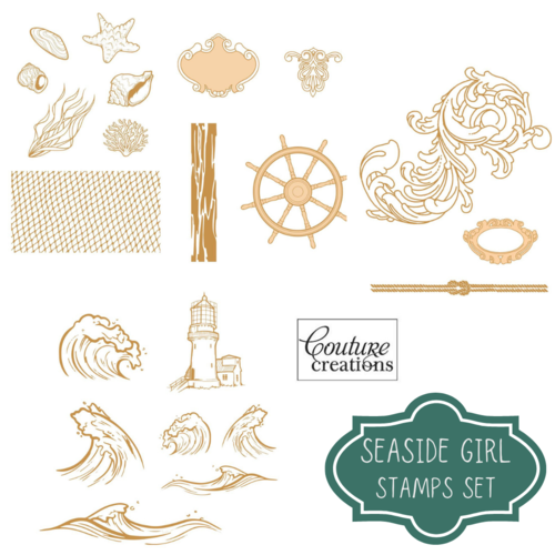 Couture Creations Seaside Girl by Tina Ollet - Stamp Sets