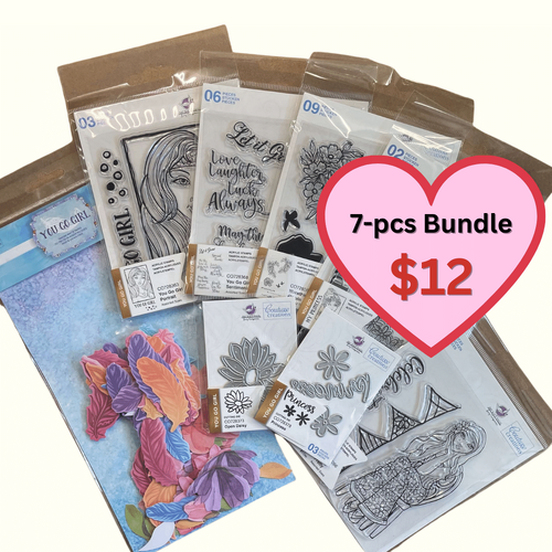 Couture Creations You Go Girl Stamps + Dies Bundle