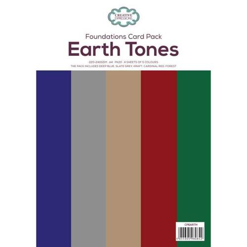Creative Expressions Paper Pack A4 - Earth Tones  220-240gsm 20/pk