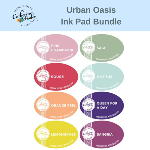 Catherine Pooler Ink Pads Bundle - Spa Collection: Urban Oasis 8 Colours