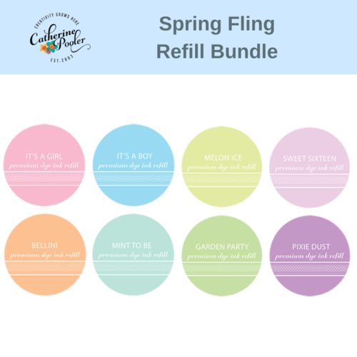 Catherine Pooler Ink Refill Bundle - Party Collection: Spring Fling 8 Colours