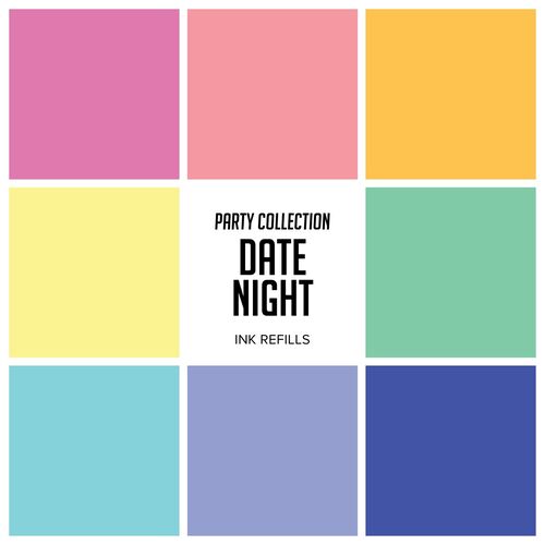 Catherine Pooler Premium Dye Ink Refills Bundle - Party Collection: DATE NIGHT Bundle 8 Colours