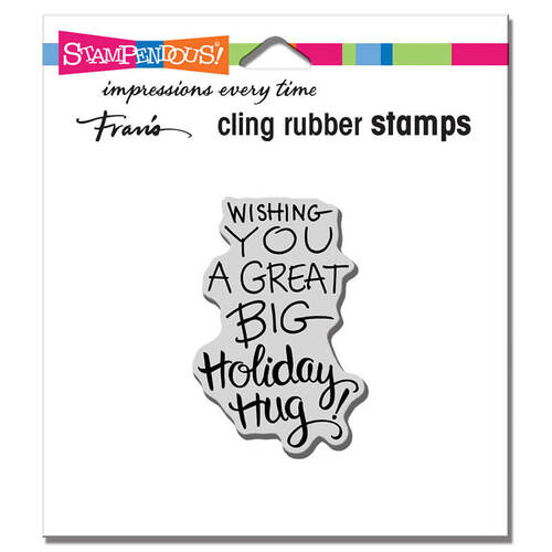 Stampendous Cling Stamp - Holiday Hug