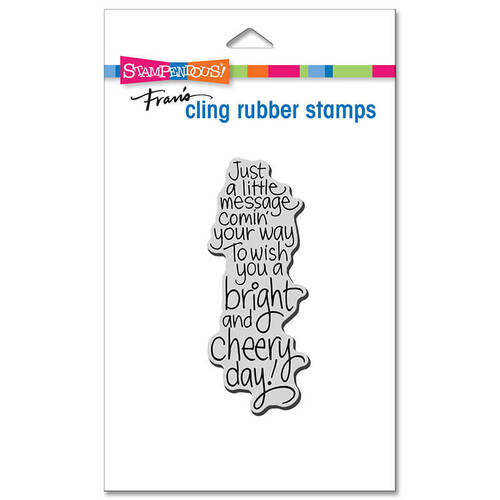 Stampendous Cling Stamp - Cheery Day