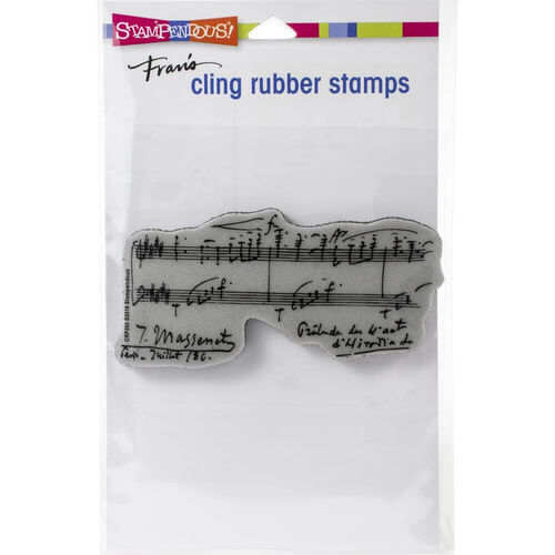 Stampendous Cling Stamp - Music Notation
