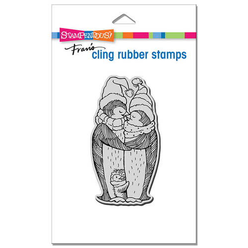 Stampendous Cling Stamp - Penguin Nestle