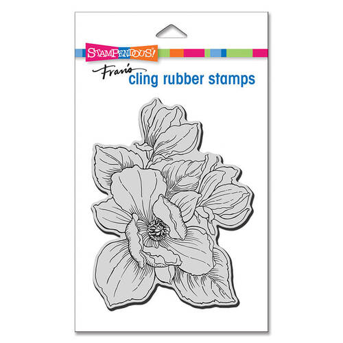 Stampendous Cling Stamp - Pink Magnolia