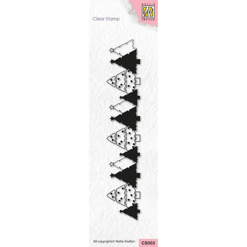 Nellie Snellen Clear Stamps - Christmas Trees CS003