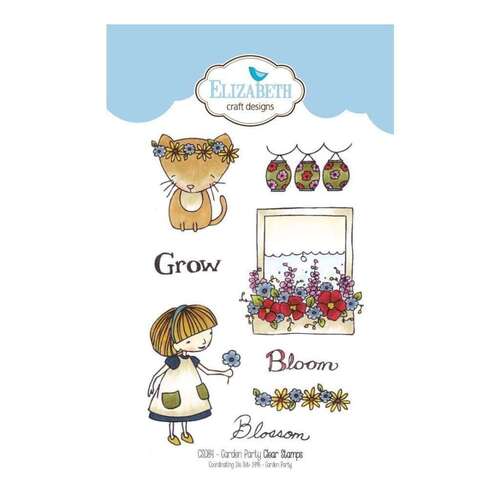Elizabeth Craft Clear Stamps - Garden Party CS084 (Discontinued)