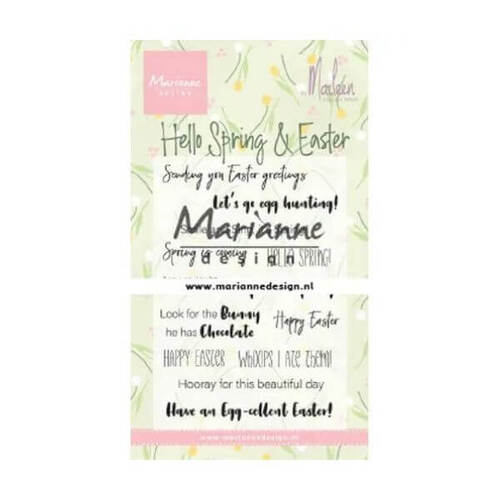 Marianne Design - Clear Stamps - Marleen's Hello Spring & Easter CS1044