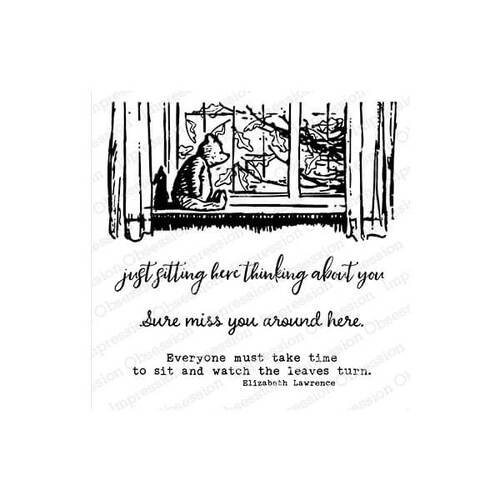 Impression Obsession Clear Stamps - Pooh Window CS1138